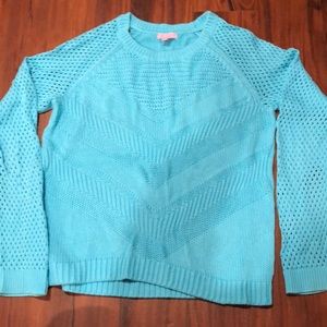 Lilly Pulitzer Teal Sweater - Large